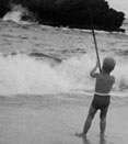 Fishing on the Beach in Trinidad 1966.